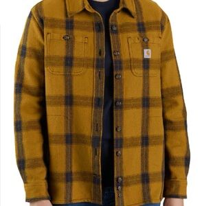 Carhartt Loose Fit Heavyweight Twill Long-sleeve Plaid Shirt